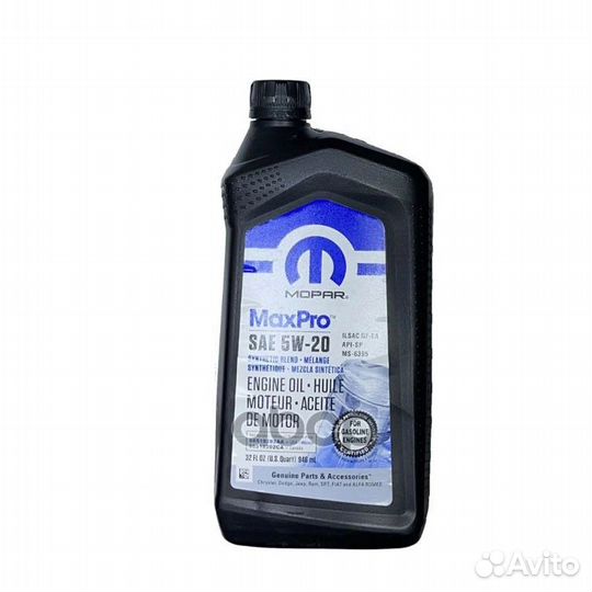 Масло моторное mopar Maxpro синт. 5W-20 0,946л