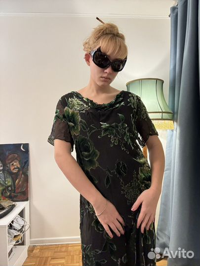 Платье шелк винтаж