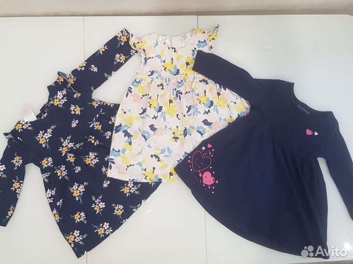 Большой комплект вещей на девочку до 2 лет 74-92