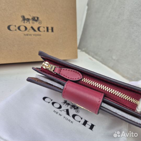 Кошелёк женский Coach кожаный новый люкс