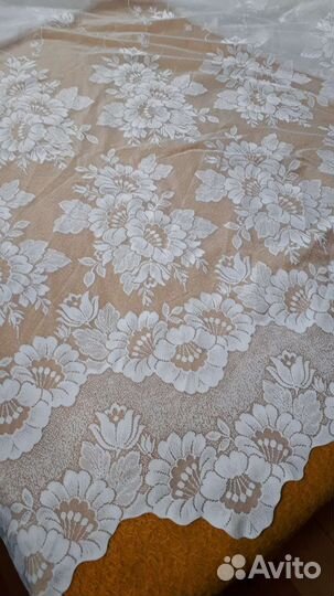 Тюль белая новая