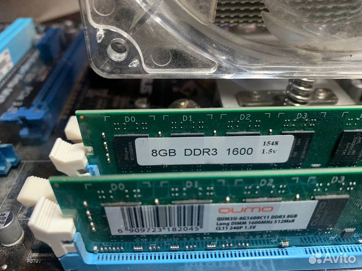 Материнская плата LGA1155 с процессором i7