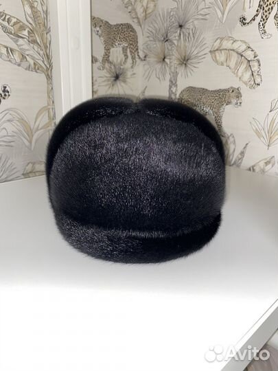 Мужская зимняя шапка нутрия 60