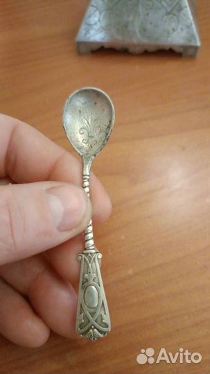 Серебряная чайная ложка 84 проба