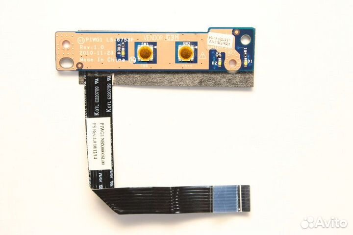 Кнопка включения ноут. Lenovo G780. Отп. в регионы