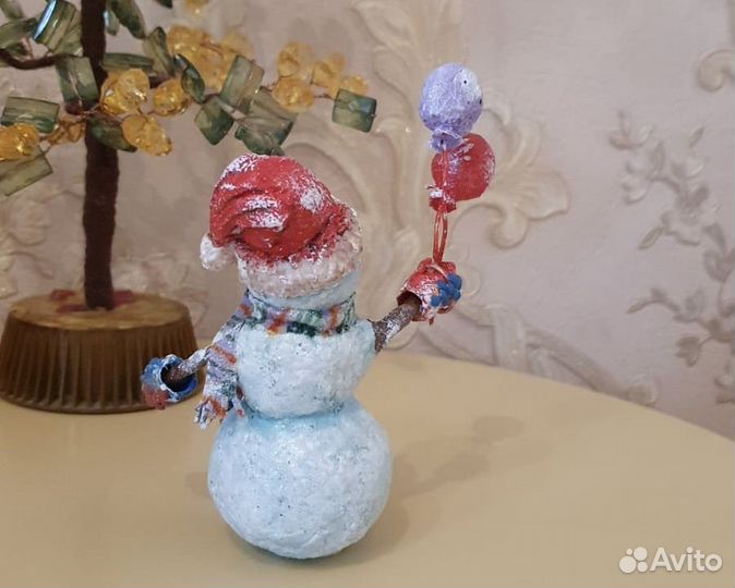 Ватная игрушка. Снеговик