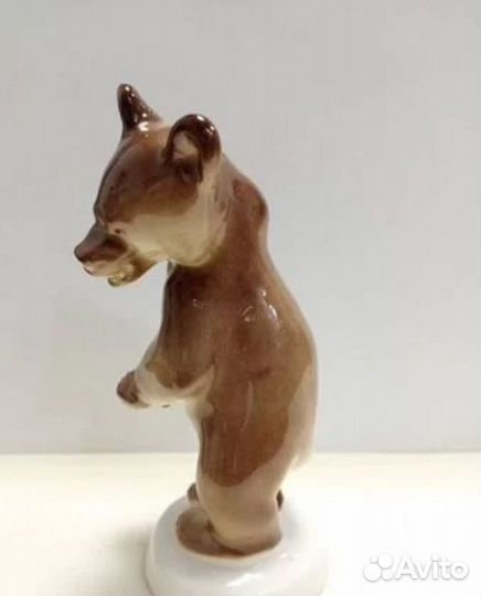 Статуэтка фарфор лфз медведь