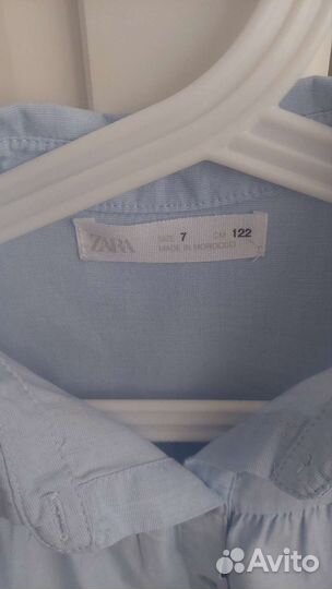 Рубашка zara на 6-7лет