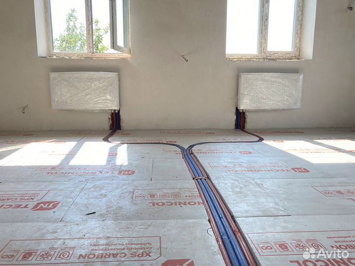 Монтаж отопления под ключ. Теплый пол