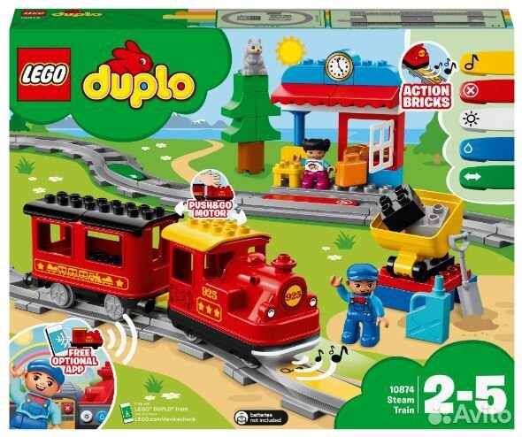 Lego duplo Town 10874 Поезд на паровой тяге