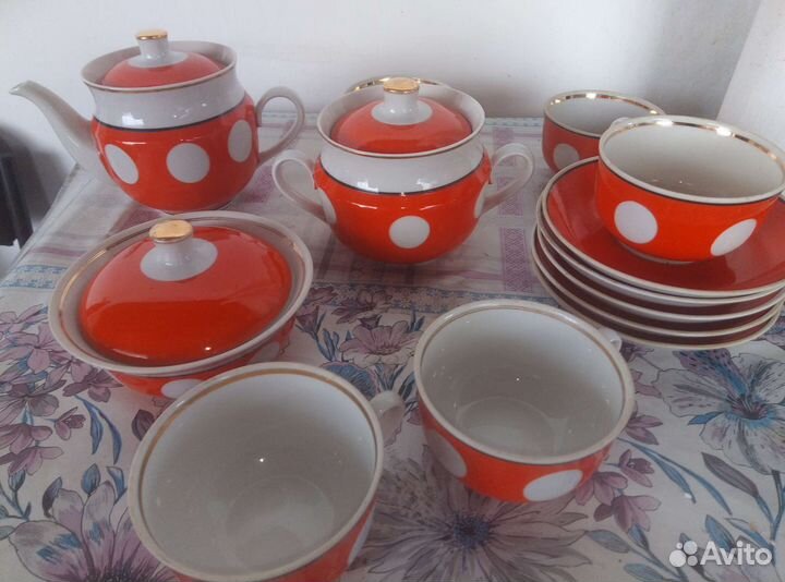 Сервиз чайный новый периода СССР