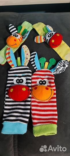 Детские носочки и браслетики погремушки