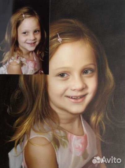 Портрет на холсте по фото на заказ