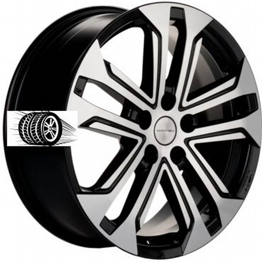 Литые диски Khomen Wheels 7×R18 5×108