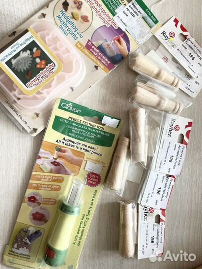 Шерсть для валяния, ручки и иглы