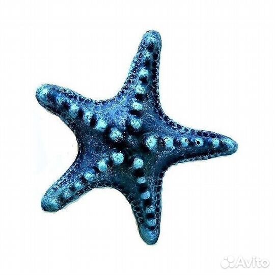 Декор Звезда Синяя большая 19х19х5,5см К-07