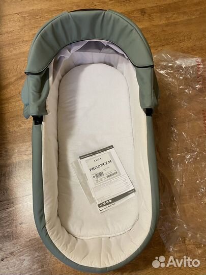 Коляска 2 в 1 Bebetto Luca PRO 07, мятно-зеленая