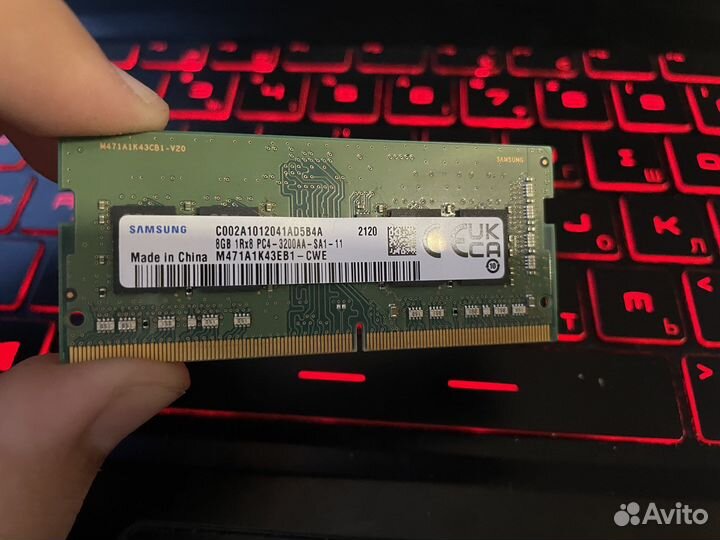 Оперативная память ddr4 8gb samsung