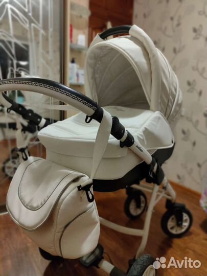 Коляска 2 в 1 indigo эко кожа