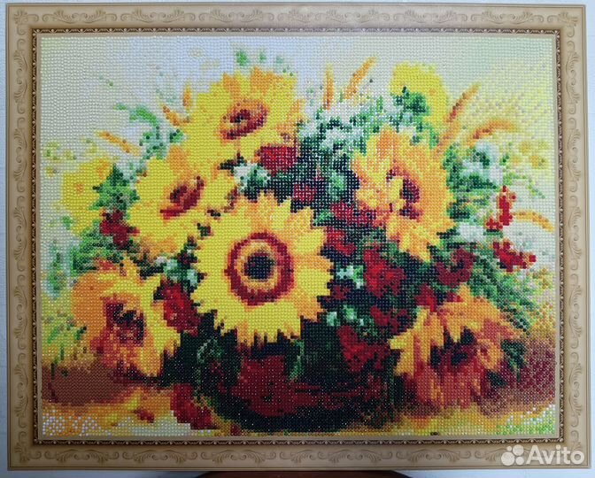 Картина Букет подсолнухов 40*50 см
