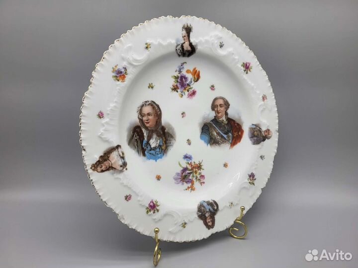 Блюдо французские короли Германия Meissen Мейсен