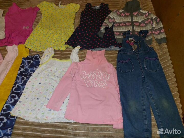 Большой пакет вещей на девочку 3 4 года 98 104