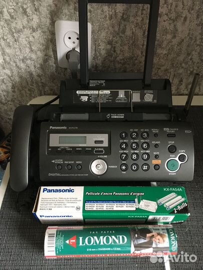 Телефон с факсом Panasonic kx-fc278