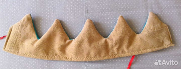 Текстильная корона на завязках