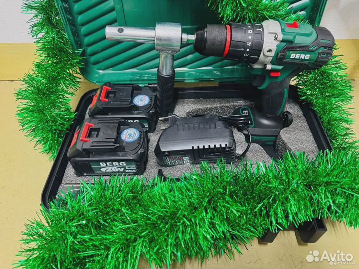 Шуруповерт для ледобура Berg 200Nm 12Ah