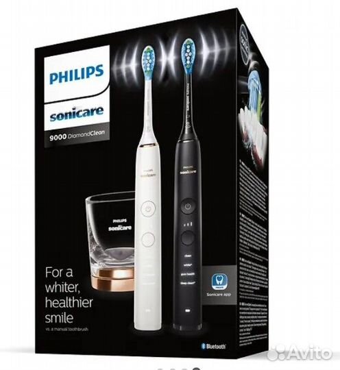 Зубная щетка Philips серии 9000 HX9914/57, 2 шт