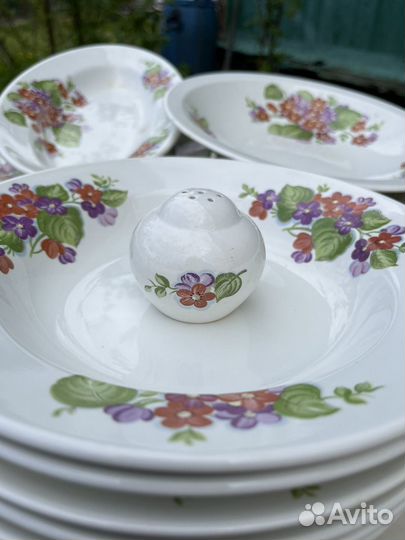 Столовый сервиз зик Конаково Фиалки