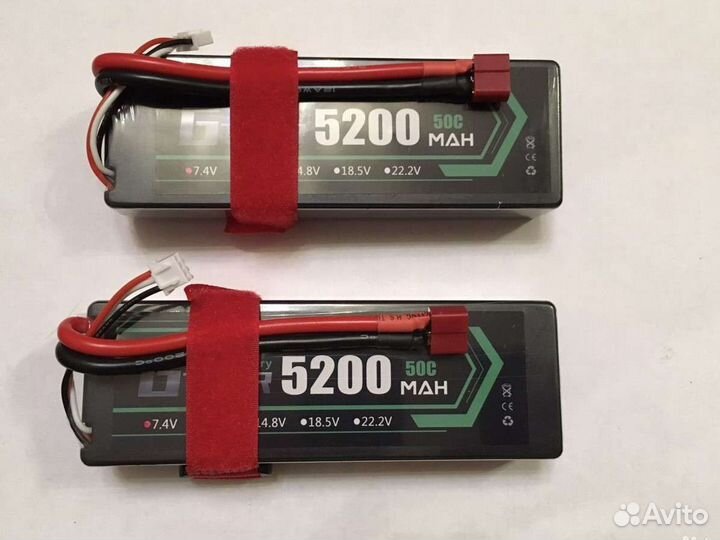 Аккумуляторы li-po 5200mah 2s 50c lipo
