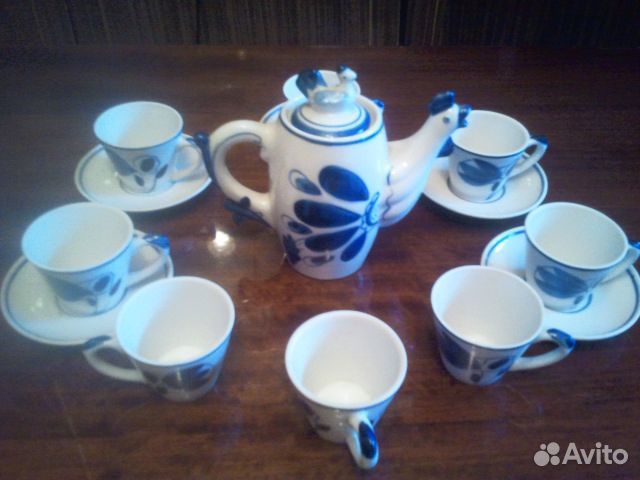 Сервиз кофейный Гжель СССР
