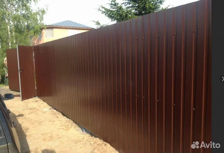 Забор профнастил прочный