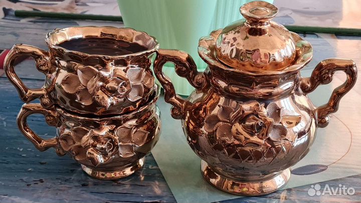 Посуда СССР, статуэтки гжель, коллекционирование