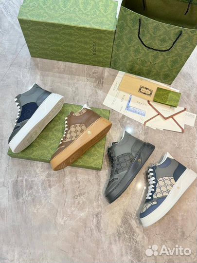 Кеды* высокие зима Gucci