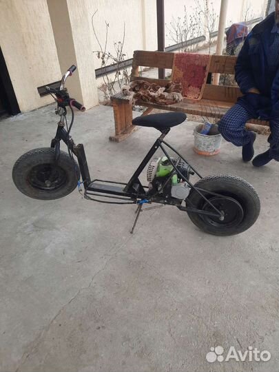 Самодельный бензосамокат