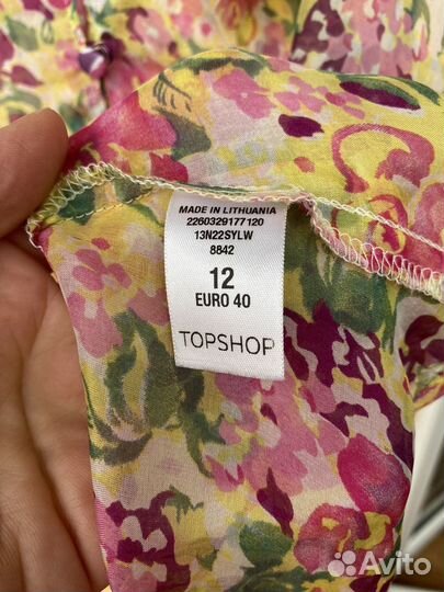 Блузка шелк 100% topshop