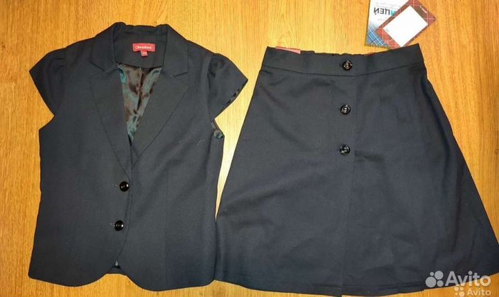 Форма на рост 134 новая и б, синяя, черная