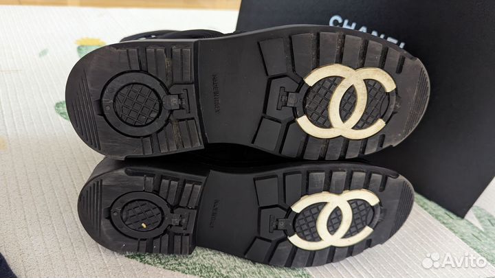 Дутики ботинки зимние Chanel оригинал