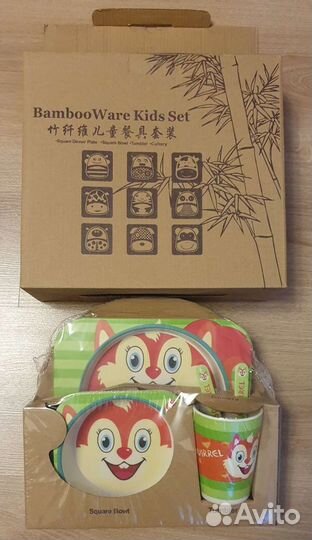 Посуда бамбуковая для детей