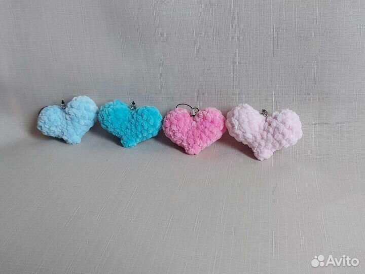 Валентинки, сердечки брелок