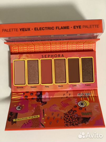 Палетка теней Sephora Electric flame