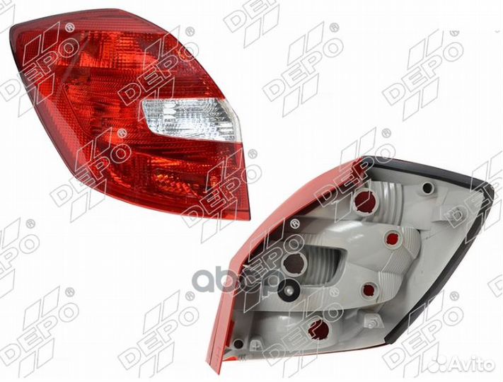 Фонарь задний skoda fabia 07-13 LH 665-1914L-LD