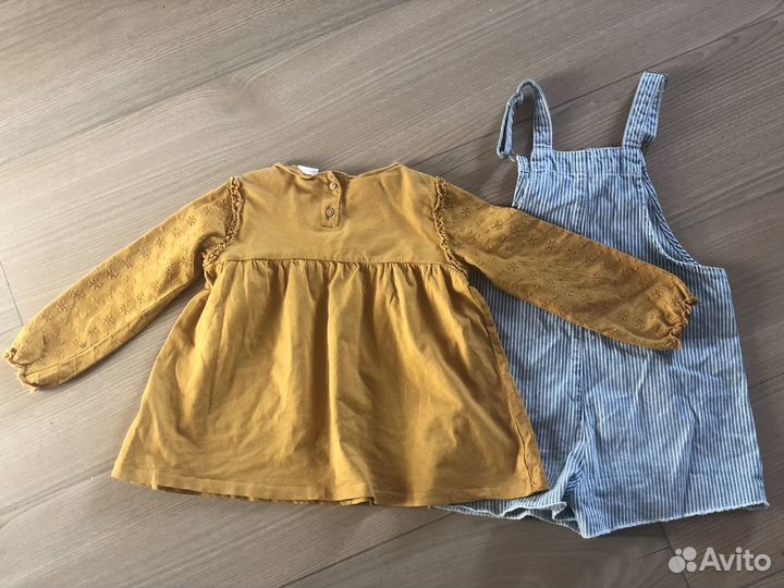 Лонгслив и комбинезон Zara 110 4-5 лет