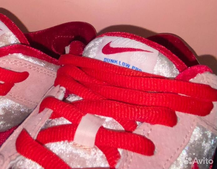 Кроссовки nike sb dunk low valentines day