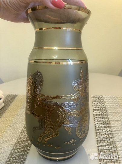 Ваза богемское стекло