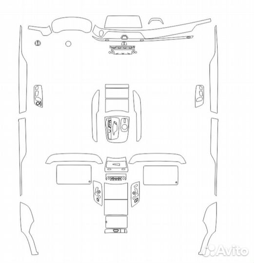 База лекал PPF Интерьер CDR