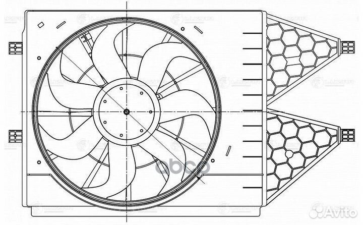 Вентилятор радиатора LFK 1853 luzar