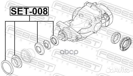 Сальник редуктора зад.моста BMW SET-008 Febest